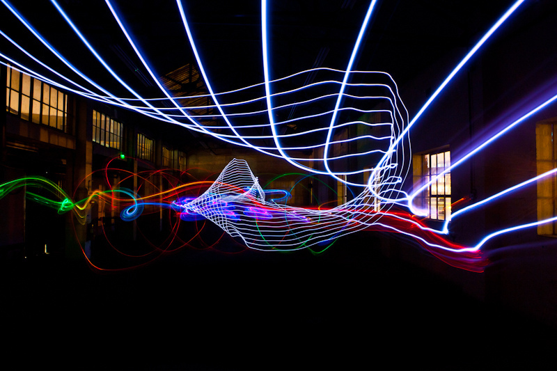 Long exposure photo taken by Simon Brettell on a light painting workshop I ran.